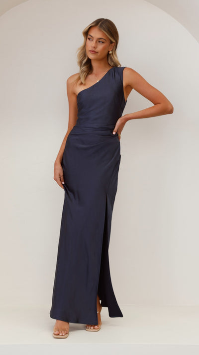 Victoria Maxi Jurk- Navy