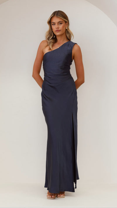 Victoria Maxi Jurk- Navy