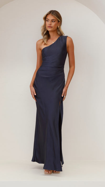 Victoria Maxi Jurk- Navy