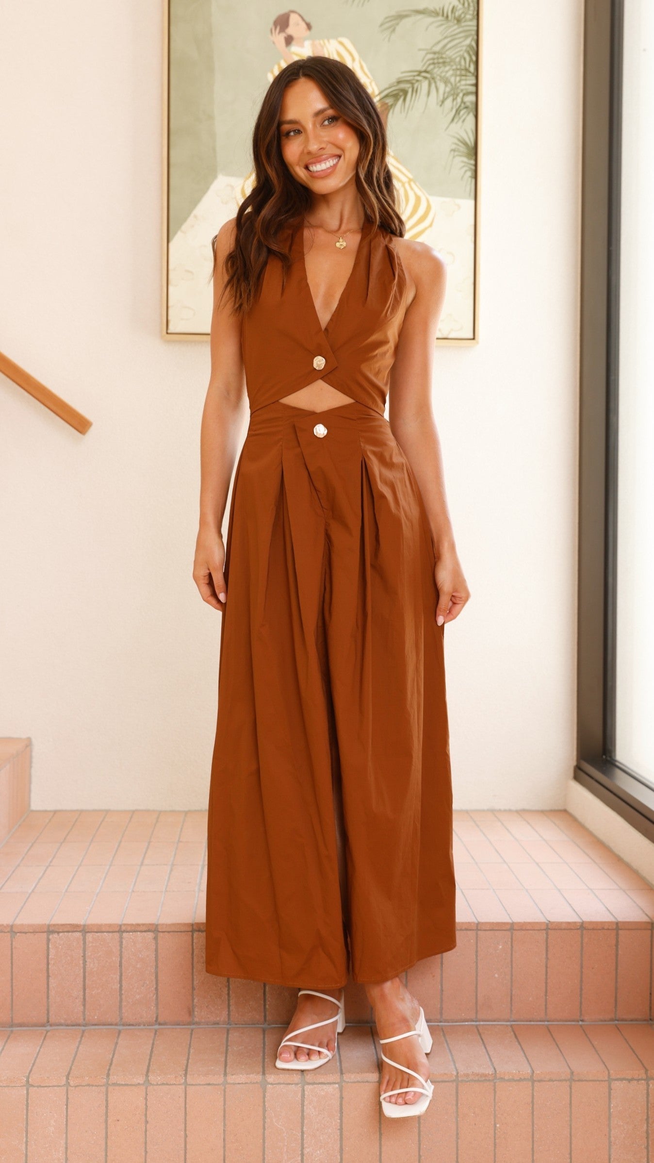 Wesley Halterneck Maxi Jurk