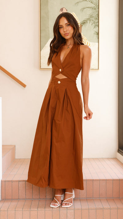 Wesley Halterneck Maxi Jurk